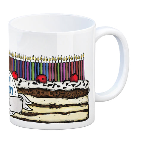Geburtstagstorte Kaffeebecher zum 71. Geburtstag mit 71 Kerzen