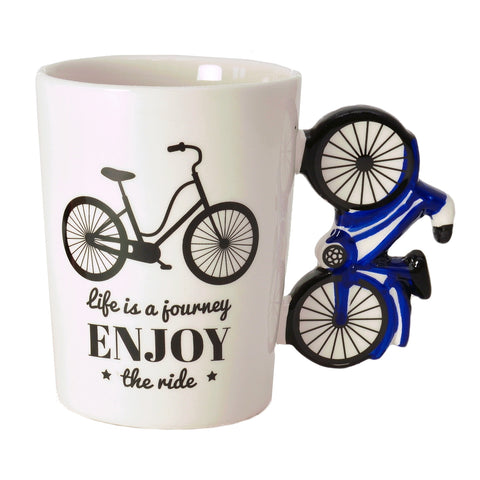 Fahrrad Kaffeebecher in blau