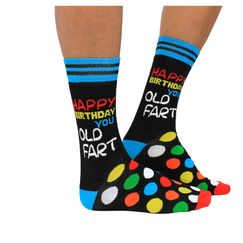 Happy Birthday old Fart Oddsocks Socken in 39-46 im Paar