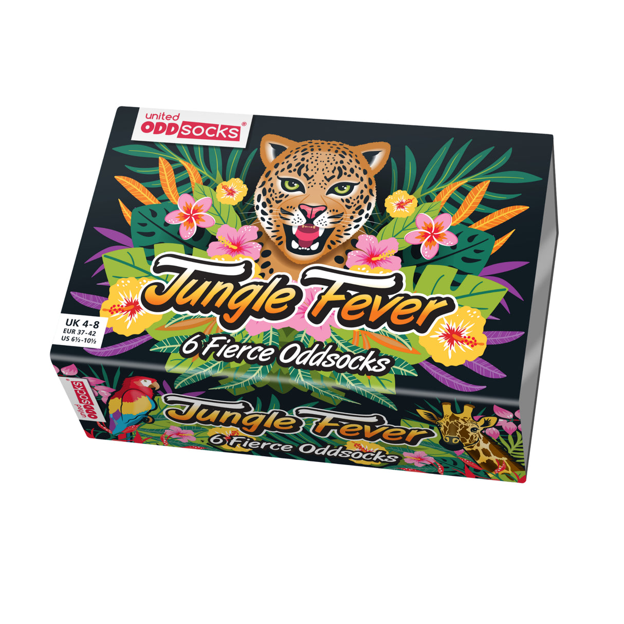 Jungle Fever Dschungel Oddsocks Socken in 37-42 im 6er Set