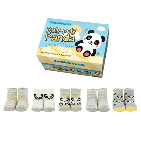 Panda Cucamelon Socken für Babys (5 Paar )