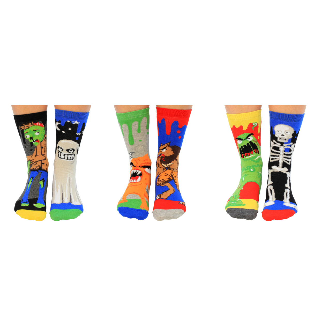 Zombodies Monster Oddsocks Socken in 30,5-38,5 im 6er Set