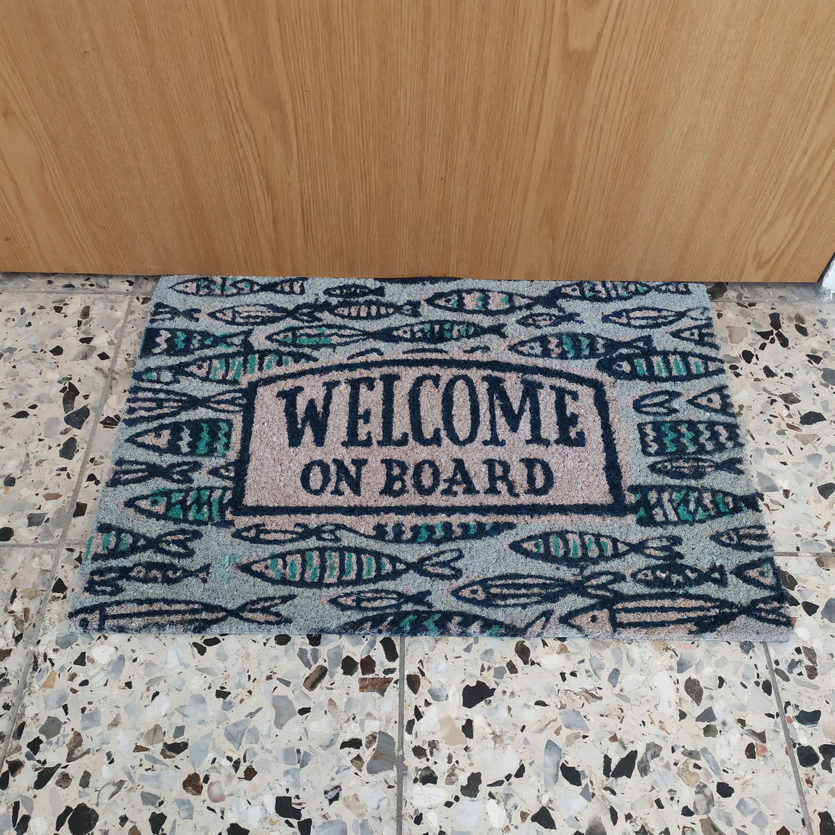 Welcome on Board - Fische Fußmatte