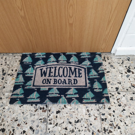 Welcome on Board - Segelschiffe Fußmatte