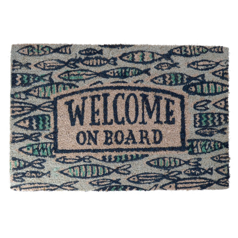 Welcome on Board - Fische Fußmatte