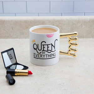 Queen of Everything Kaffeebecher mit Krone als Griff