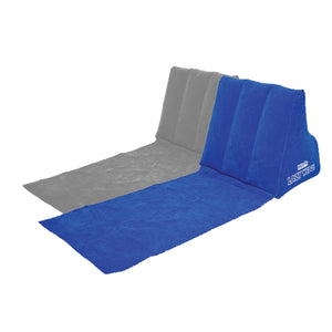 Lazy Wedge Strandliege mit aufblasbarer Rückenlehne in blau