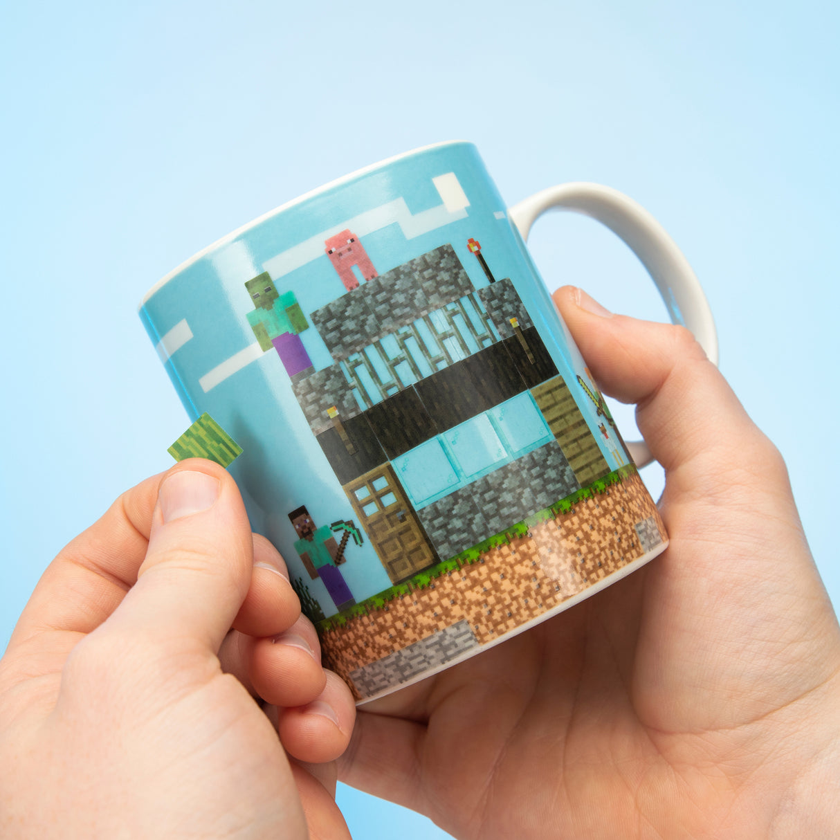 Minecraft Build a Level Kaffeebecher mit Stickern