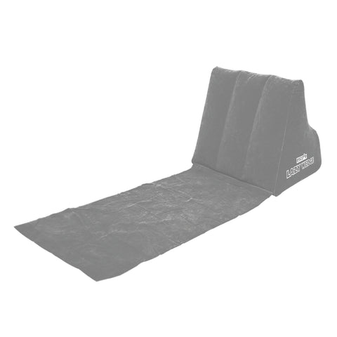 Lazy Wedge Strandliege mit aufblasbarer Rückenlehne in grau
