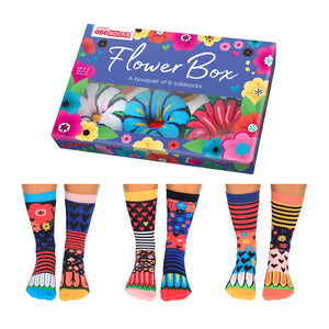 Flower Box Blumen Oddsocks Socken in 37-42 im 6er Set