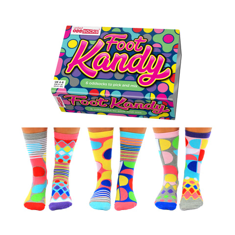 Foot Kandy Oddsocks Socken in 37-42 im 6er Set
