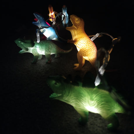 Dinosaurier Lichterkette mit 10 Dinos