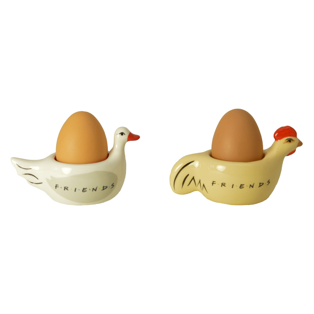 Friends Chick & Duck Eierbecher aus Keramik im 2er Set
