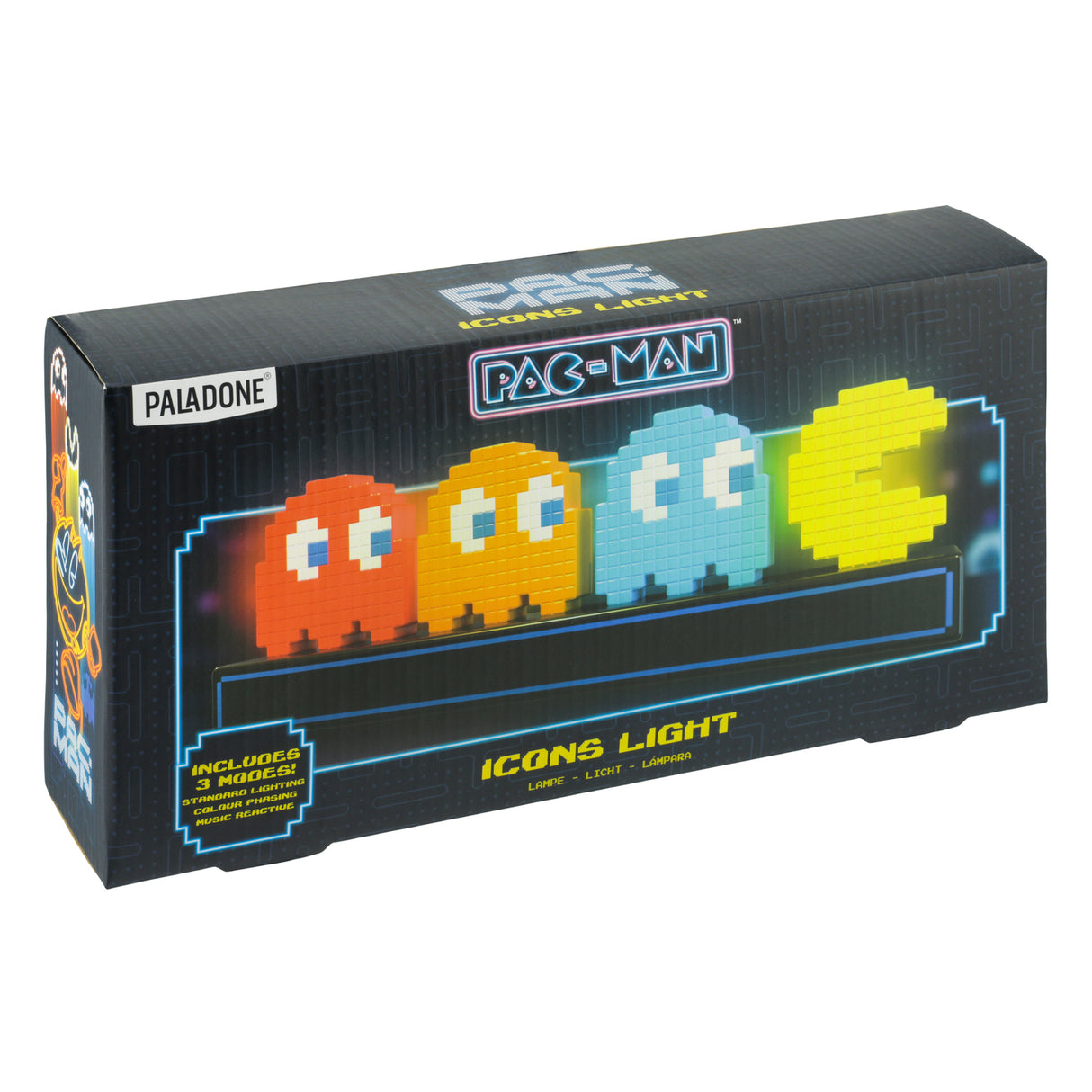 Pac-Man und Geister Dekolampe mit 3 verschiedenen Leuchtmodi
