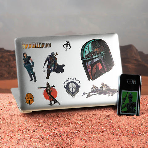 Star Wars The Mandalorian Sticker für Laptop, Smartphone und Tablet im 29er Set