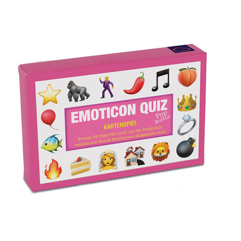 Popkultur Emoticon Quiz Gesellschaftsspiel mit 56 Karten