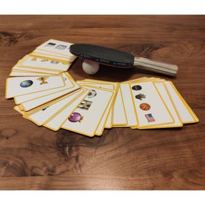 Sport Emoticon Quiz Gesellschaftsspiel mit 56 verschiedenen Karten