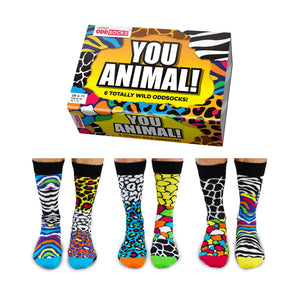 You Animal Oddsocks Socken in 39-46 im 6er Set