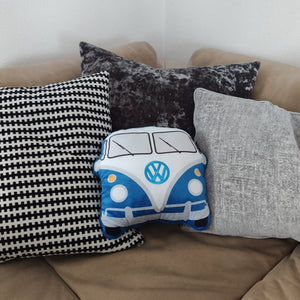 Volkswagen VW T1 Bus Kissen in blau