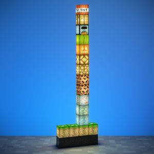 Minecraft Block Dekolampe mit 16 Blöcken