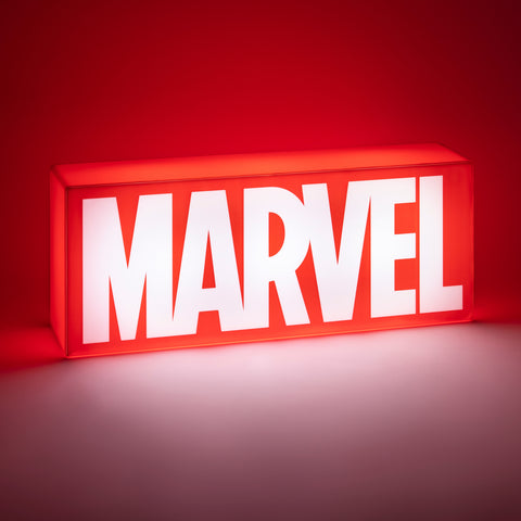 Marvel Logo Dekolampe mit zwei Leuchtmodi