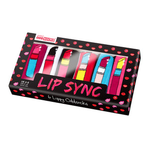Lip Sync Lippenstift Oddsocks Socken in 37-42 im 6er Set