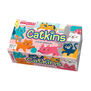 Catkins Katzen Oddsocks Socken in 27-30 im 6er Set