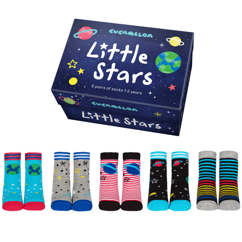 Little Stars Weltall Cucamelon Socken für Kleinkinder (5 Paar)