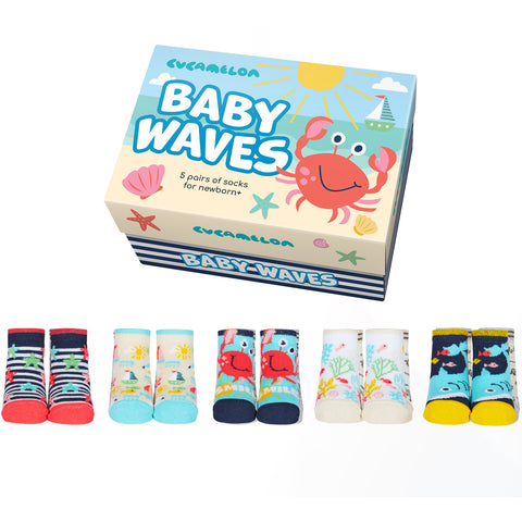 Baby Waves Strand Cucamelon Socken für Babys (5 Paar)