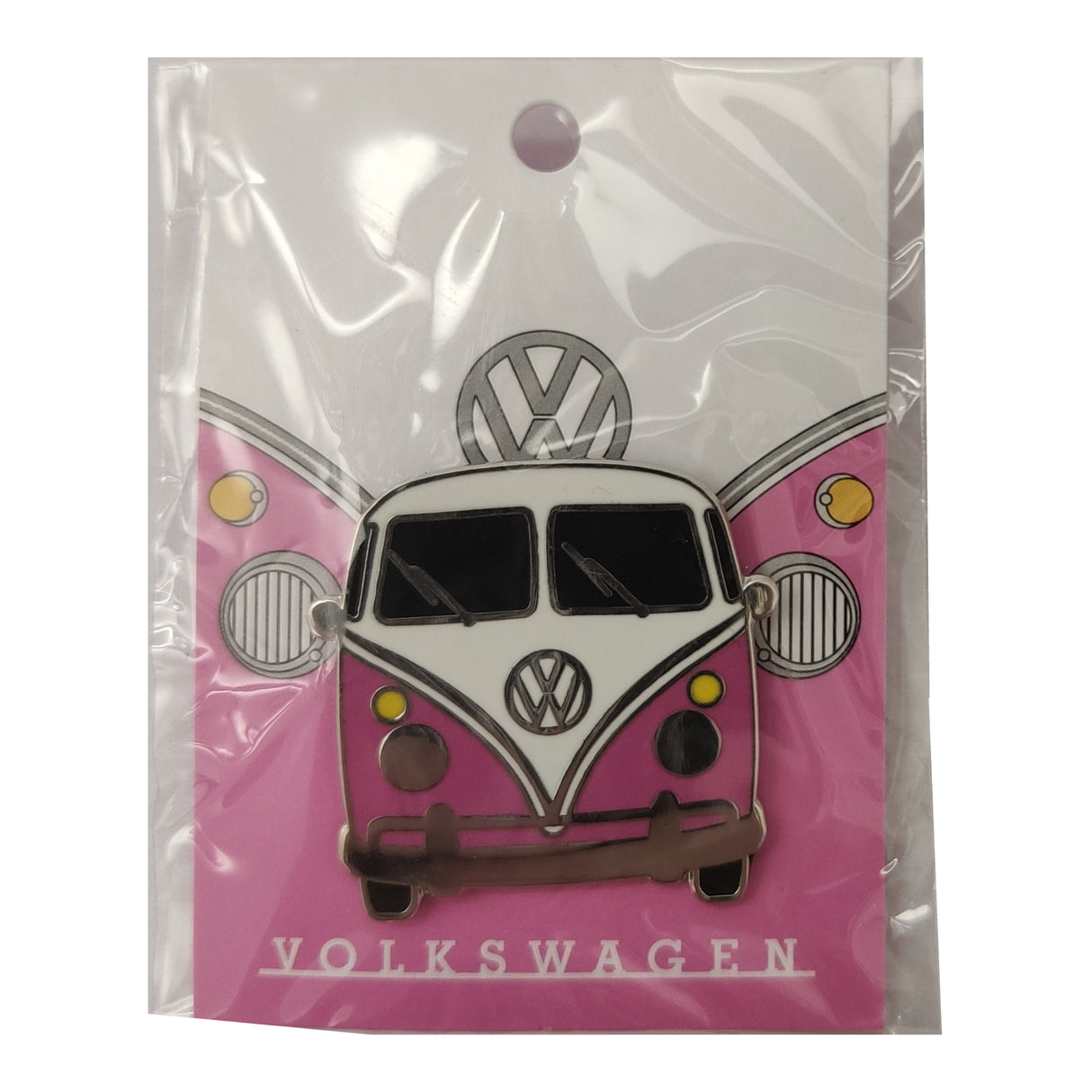 Volkswagen VW T1 Bus Ansteckbutton in rosa