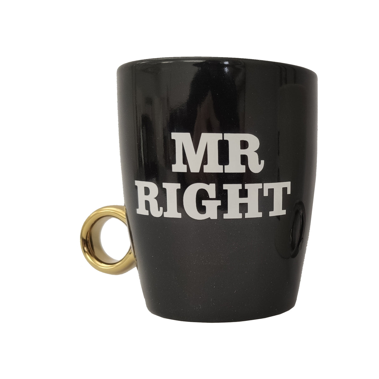 Mr. Right und Mrs. always Right Kaffeebecher mit Ring