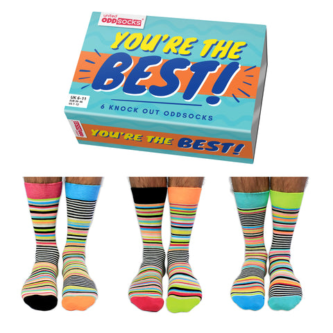You're the Best Oddsocks Socken in 39-46 im 6er Set