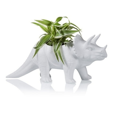 Tricerapot Dino Blumentopf aus Porzellan