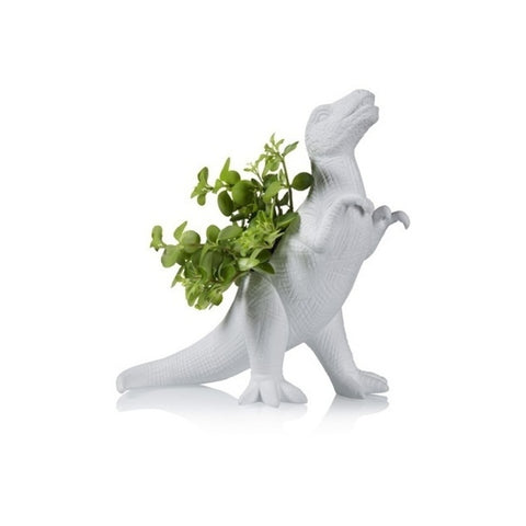 Plantosaurus Rex Dino Blumentopf aus Porzellan