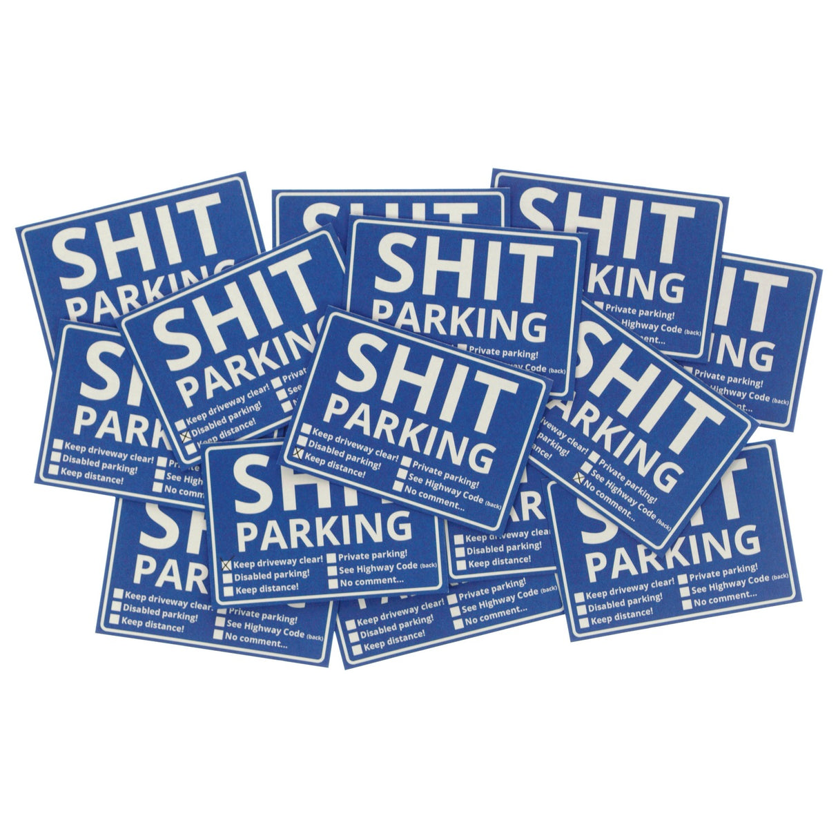 Shit Parking Scheisse Geparkt! Notizblock Englisch: Kaufen und Klicken! -  Notizzettel ausgefallen praktisch Männer Geschenk Poor Bad Habits Car Park  –
