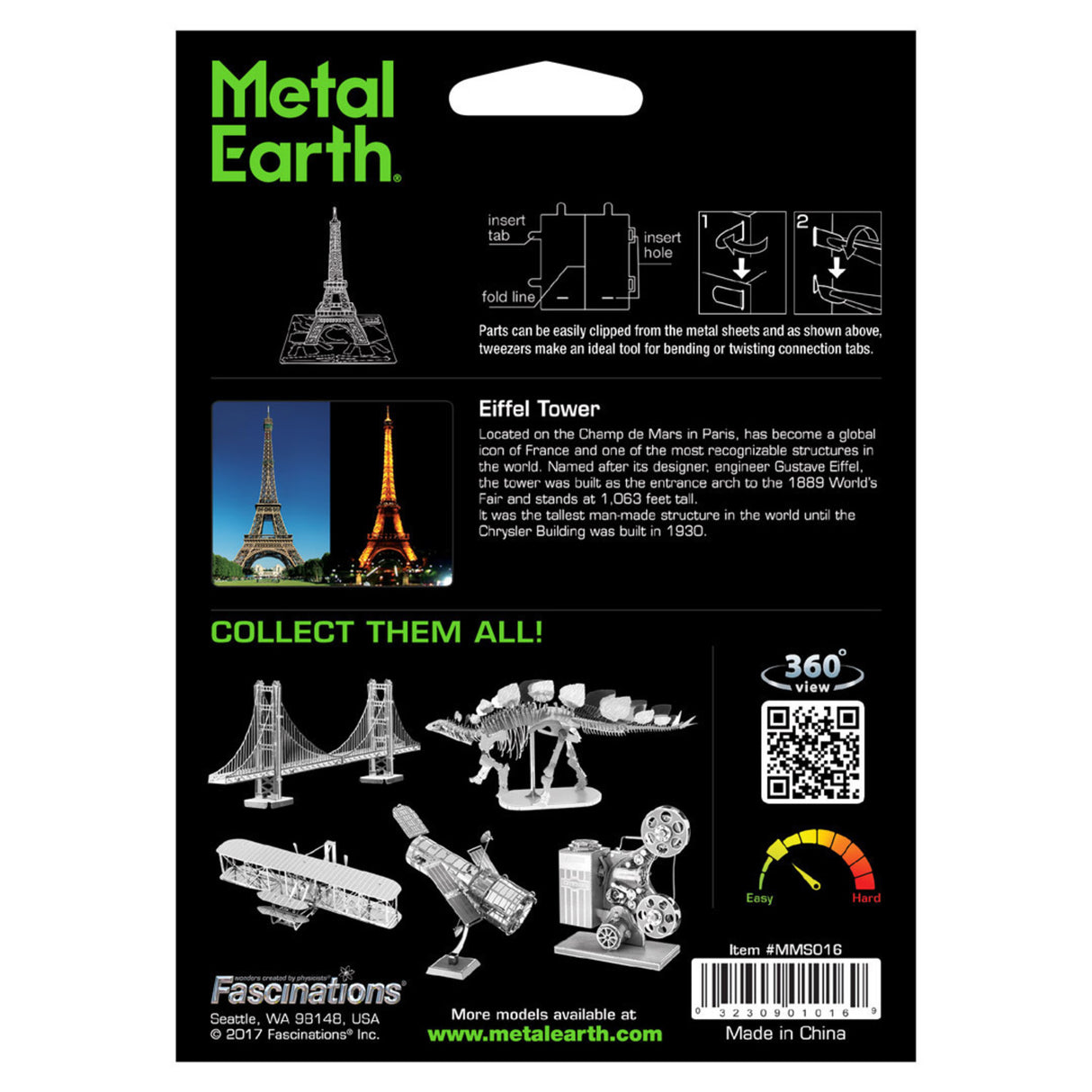 Eiffelturm 3D Modellbausatz aus Metall