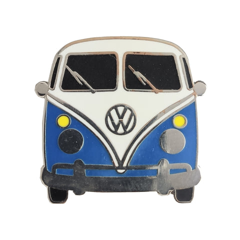 Volkswagen VW T1 Bus Ansteckbutton in blau