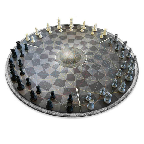 Schach für drei Schachspiel mit 48 Schachfiguren