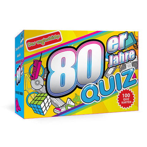 80er Jahre Quiz mit 100 Quizkarten