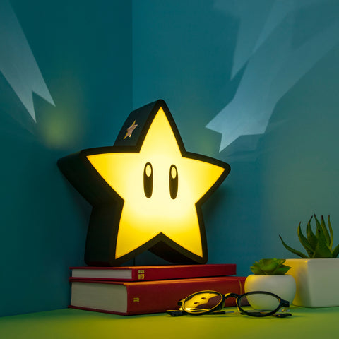 Super Mario XL Super Stern Dekolampe mit Stern Projektor