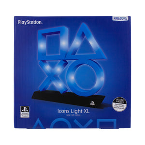 PlayStation XL Icons LED Dekolampe in blau mit 3 verschiedenen Leuchtmodi