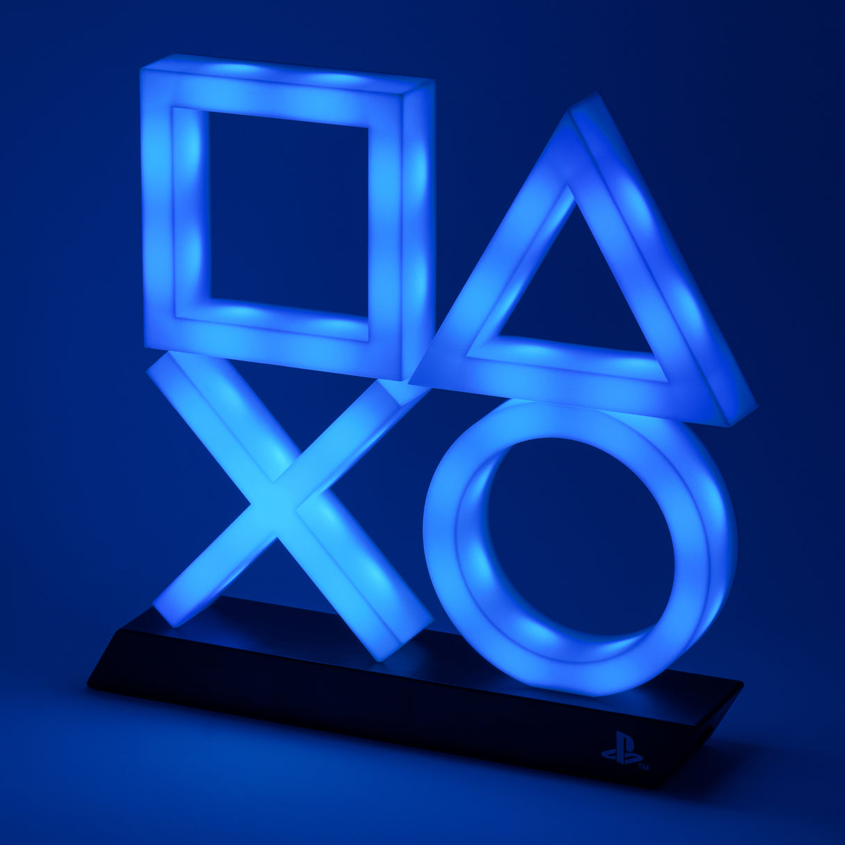 PlayStation XL Icons LED Dekolampe in blau mit 3 verschiedenen Leuchtmodi