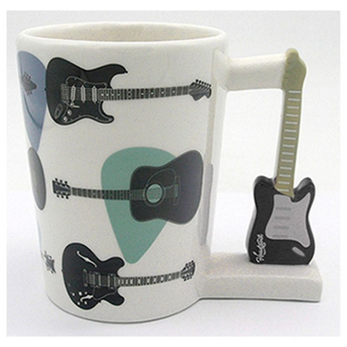 Gitarre Kaffeebecher mit E-Gitarre als Griff